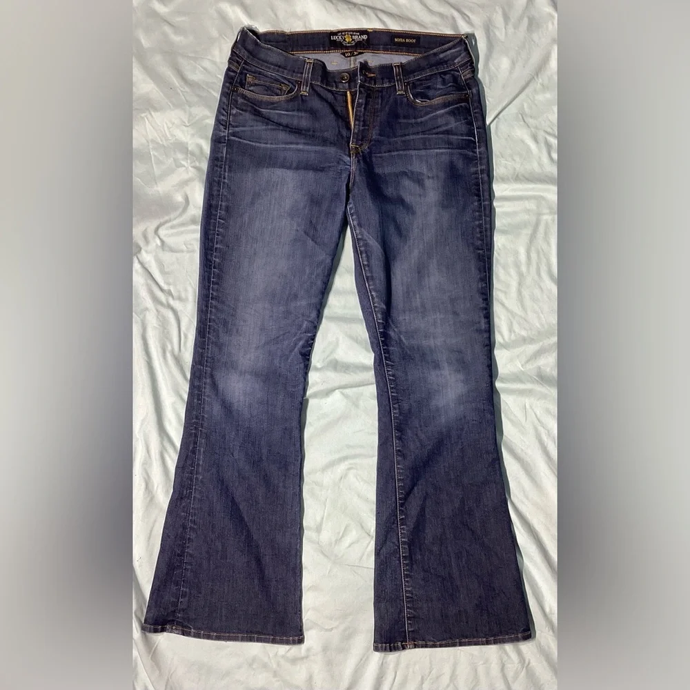 Lucky Brand Sofia Boot Medium Wash Jeans Size 10/30 - Picture 1 of 10